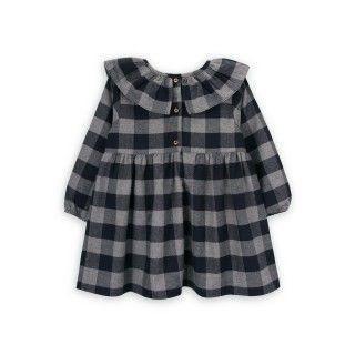 Ema dress in flannel for girl 6 months to 8 years 5609232782019