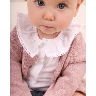 Latifa knitted cardigan for baby in organic cotton 5609232751305
