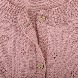 Sophie knitted cardigan for girl in organic cotton 5609232741337