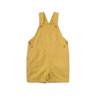 Copper short overalls for baby in cotton twill 5609232743263