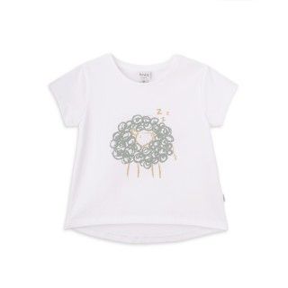 Sheep t-shirt for girl in organic cotton 5609232747391