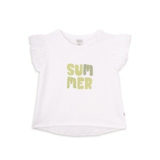 Summer t-shirt for girl in organic cotton 5609232767306