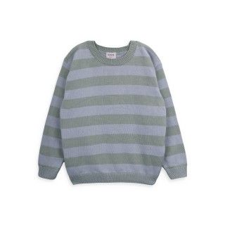 Neo Stripes knitted sweater for boy in organic cotton 5609232785775