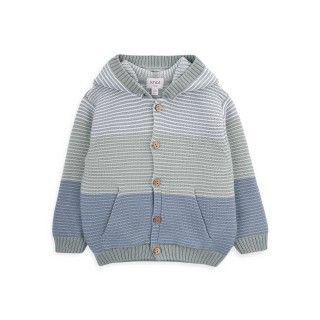 Nature knitted cardigan for baby boy in organic cotton 5609232785935