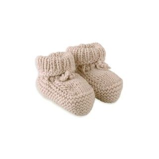 Pine knitted booties for newborn 5609232785744