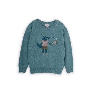 Crocodile knitted sweater for boy 5609232791974