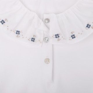 Emma polo for girl in organic cotton 5609232797532