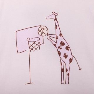 T-shirt de manga comprida Giraffe Girl de menina 5609232808399