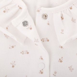 Babygrow Flowers de beb menina em algodo orgnico 5609232811429