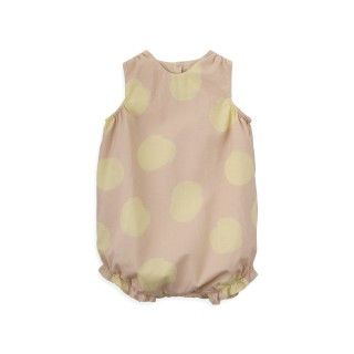 Kendall Romper with balls for baby girls in cotton 5609232819470 Kendall Romper with balls for baby girls in cotton 5609232819470