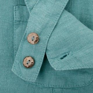 Dorian Overalls with a pattern for baby in linen 5609232820155 Dorian Overalls with a pattern for baby in linen 5609232820155
