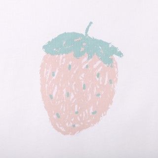 T-shirt Strawberry de menina em algodo 5609232823071