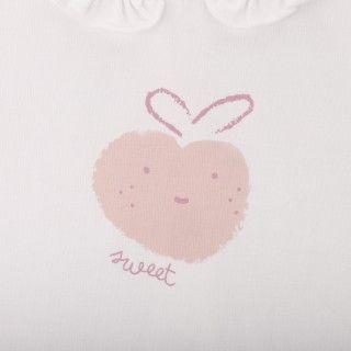 T-shirt Sweet Strawberry de beb menina em algodo orgnico 5609232824382