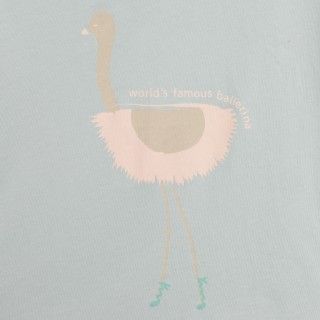 Ostrich T-shirt for girls in organic cotton 5609232822715