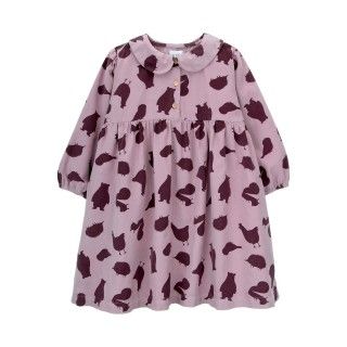 Poppy Dress for girl in cotton corduroy 5609232877319 Poppy Dress for girl in cotton corduroy 5609232877319