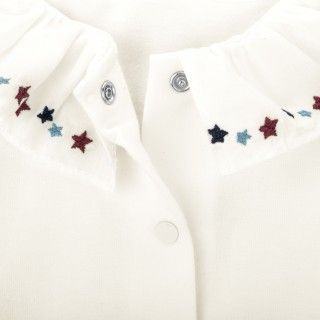 Jolly Stars bodysuit for baby girl in organic cotton 5609232839614