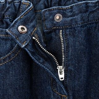Lacie trousers for girl in denim 5609232842744