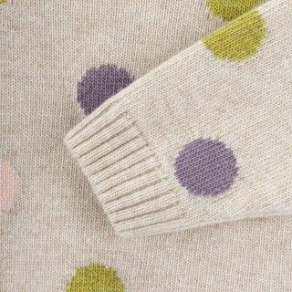 Polka Dots knitted sweater for girl 5609232835753