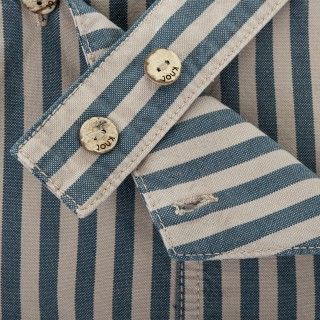 Boris overalls for kids in striped twill 5609232844410