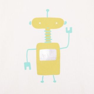 Hello Robot T-Shirt for boy in organic cotton 5609232849941