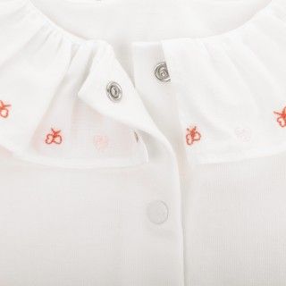 Lenora bodysuit for baby girl in organic cotton 5609232858684