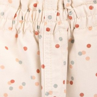 Playful Dots trousers for girl in cotton canvas 5609232869239
