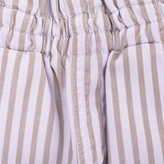 Orchid Stripes trousers for girl in cotton twill 5609232876008
