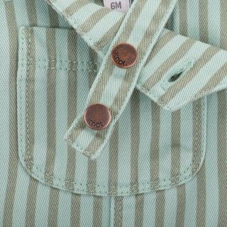 Guide overalls for baby boy in cotton twill 5609232871492