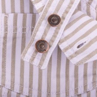 Jane pinafore for girl in cotton twill 5609232872536