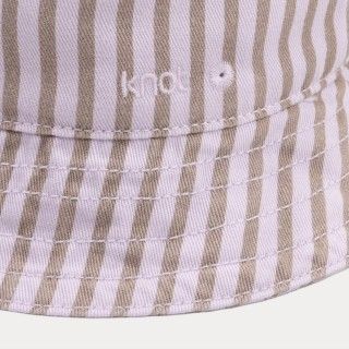 Orchid Stripes panama hat in cotton twill 5609232874578
