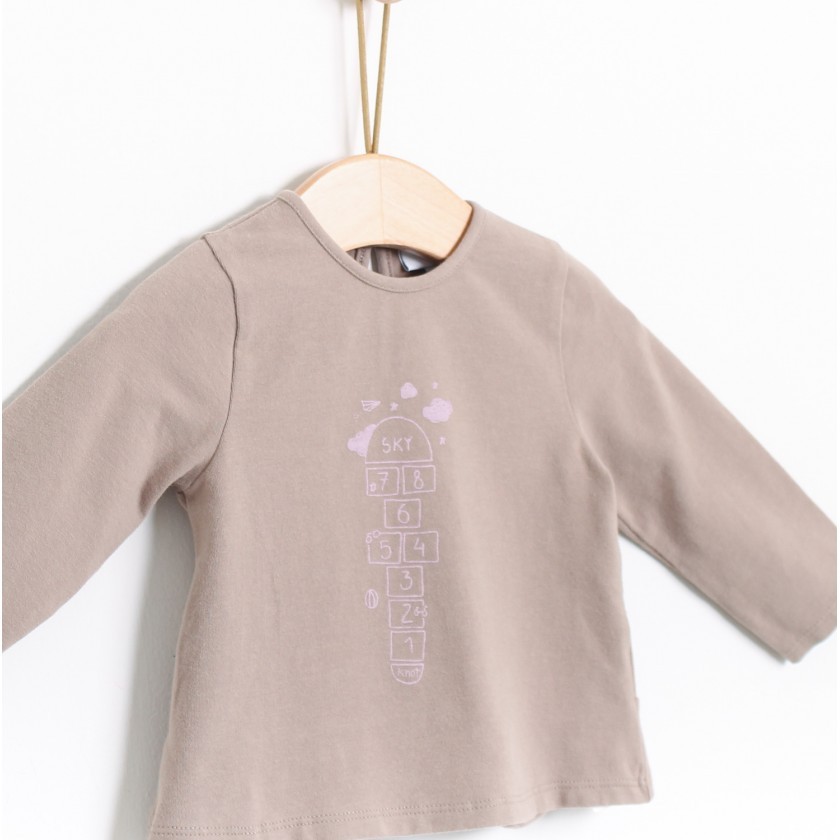 Baby long sleeve t-shirt cotton Sky