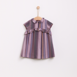 Vestido folho riscas Vestido folho riscas