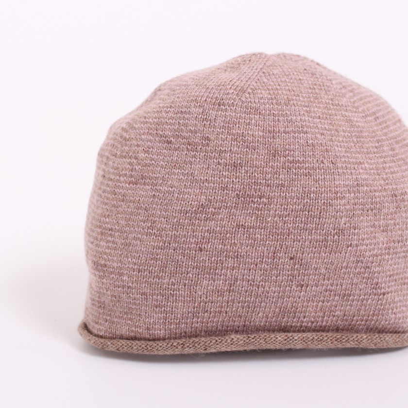 Stripped knitted beanie
