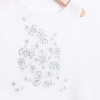 Blusa organza bordada Blusa organza bordada