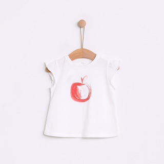 T-shirt manga curta bebé Maçã