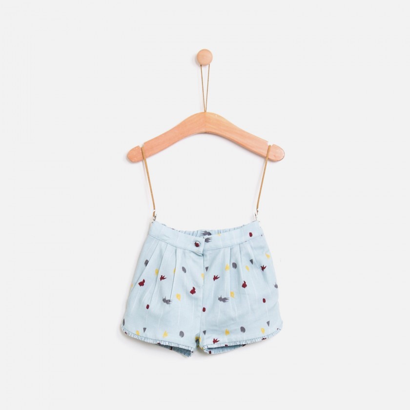 Baby shorts cotton Jul Flowers