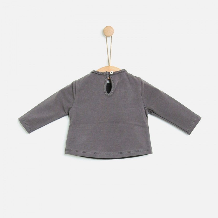 Baby long sleeve t-shirt cotton Floewrs Deer