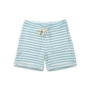 Calções menino algodão Aqua Stripes Calções menino algodão Aqua Stripes