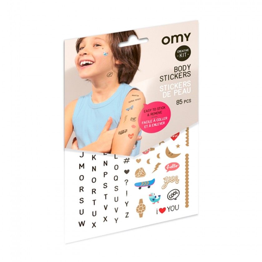 PEAU01 BODY STICKERS LETTERS
