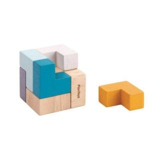 Brinquedo Madeira Plantoys Puzzle Cubo 3D Brinquedo Madeira Plantoys Puzzle Cubo 3D