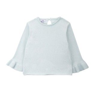 Camisola tricot com folho Camisola tricot com folho