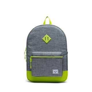 Heritage Youth XL 22L Raven Croshatch/Lime Green Backpack Heritage Youth XL 22L Raven Croshatch/Lime Green Backpack