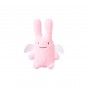 Bunny plush rattle ring pink
