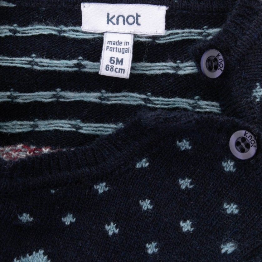 Baby sweater wool Kevin the Snowman