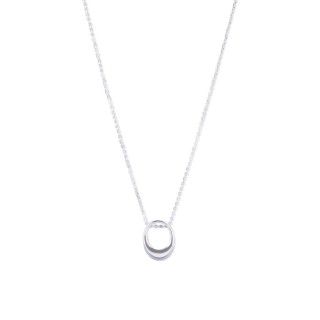 Fio prata pendente anel oval grosso Fio prata pendente anel oval grosso