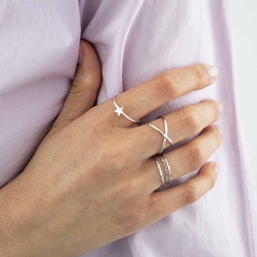 Pattern Sterling Silver Ring