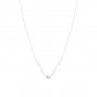 Silver necklace with squared chain