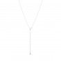 Silver necklace with squared chain