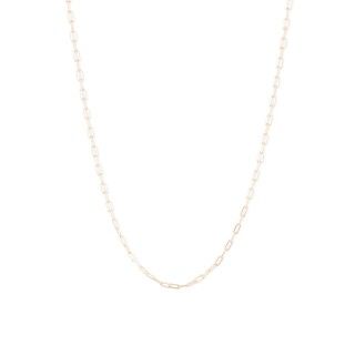 Golden silver necklace with wide chain
