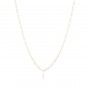Golden silver necklace with wide chain